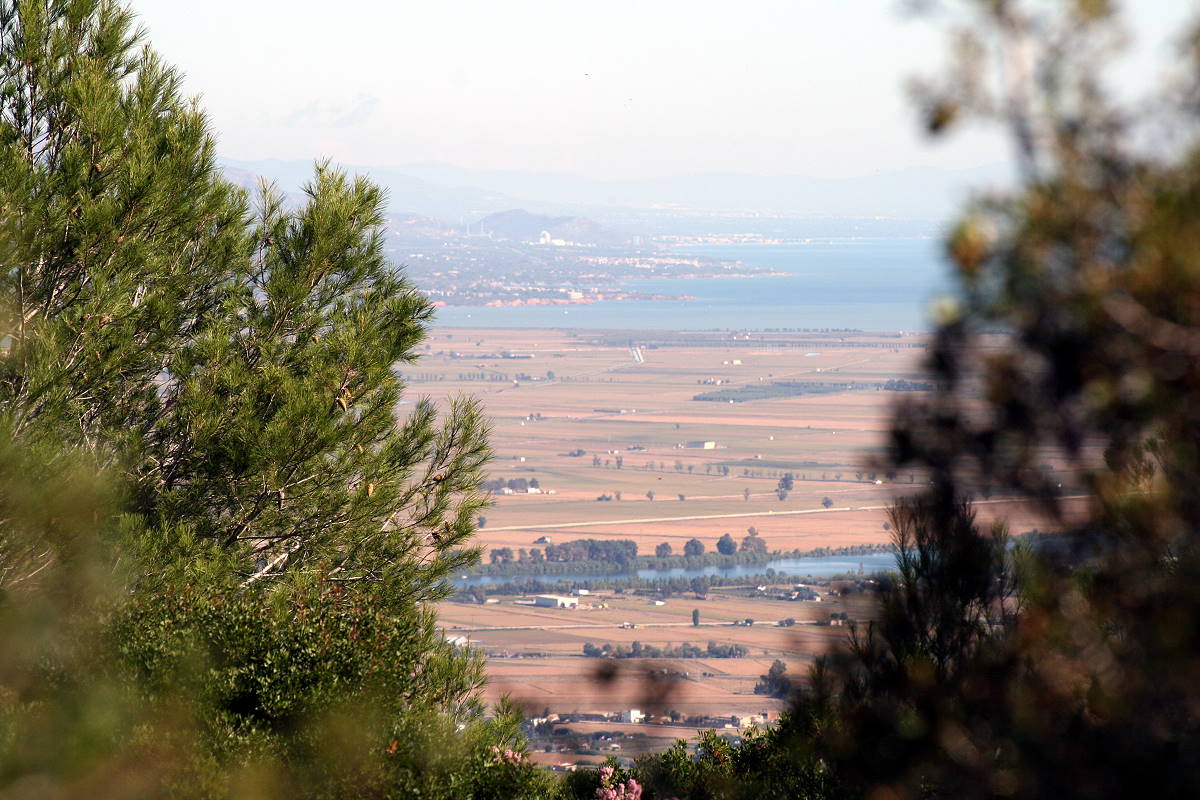 Blick aus den Bergen auf das Ebro-Delta. © Kurt Menter | Essen
